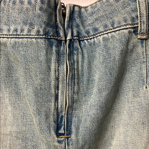 BDG Asymmetrical Blue Green Midi Pencil Skirt 312 - Picture 9 of 13